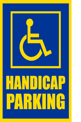 Custom Outdoor Safety Signs Multiple Sizes Handicap Parking