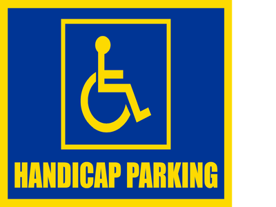 Custom Outdoor Safety Signs Multiple Sizes Handicap Parking
