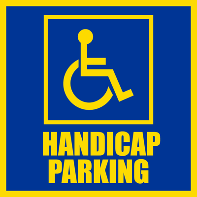 Custom Outdoor Safety Signs Multiple Sizes Handicap Parking