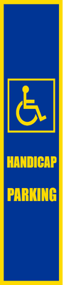 Custom Outdoor Safety Signs Multiple Sizes Handicap Parking