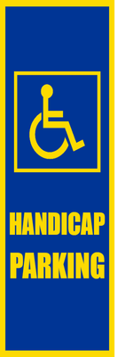 Custom Outdoor Safety Signs Multiple Sizes Handicap Parking