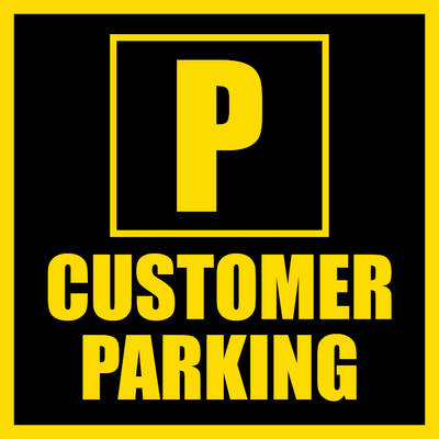 Custom Outdoor Safety Signs Multiple Sizes Customer Parking