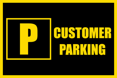 Custom Outdoor Safety Signs Multiple Sizes Customer Parking