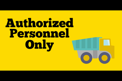 Custom Outdoor Safety Signs Multiple Sizes Authorized Personnel