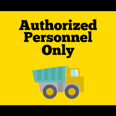 Custom Outdoor Safety Signs Multiple Sizes Authorized Personnel