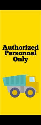 Custom Outdoor Safety Signs Multiple Sizes Authorized Personnel