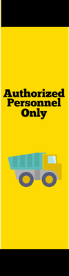 Custom Outdoor Safety Signs Multiple Sizes Authorized Personnel