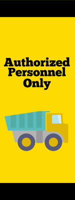 Custom Outdoor Safety Signs Multiple Sizes Authorized Personnel