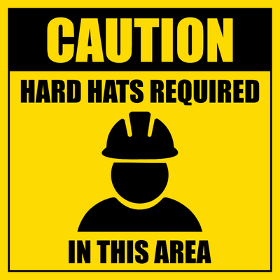 Custom Outdoor Safety Signs Multiple Sizes Hard Hats Required