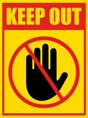 Custom Outdoor Safety Signs Multiple Sizes Keep Out