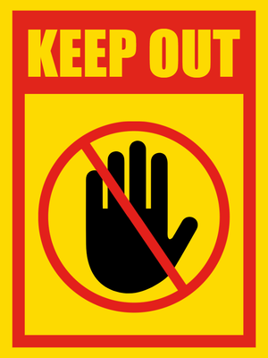 Custom Outdoor Safety Signs Multiple Sizes Keep Out