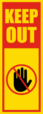 Custom Outdoor Safety Signs Multiple Sizes Keep Out