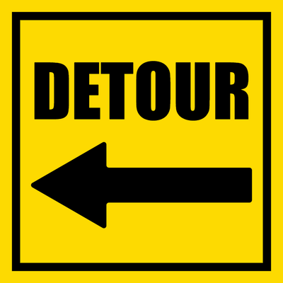 Custom Outdoor Safety Signs Multiple Sizes Detour