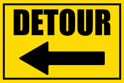 Custom Outdoor Safety Signs Multiple Sizes Detour