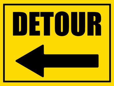 Custom Outdoor Safety Signs Multiple Sizes Detour
