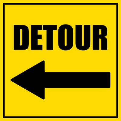 Custom Outdoor Safety Signs Multiple Sizes Detour