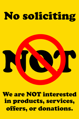 Custom Outdoor Safety Signs Multiple Sizes Not Interested