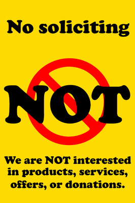 Custom Outdoor Safety Signs Multiple Sizes Not Interested