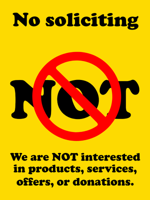 Custom Outdoor Safety Signs Multiple Sizes Not Interested