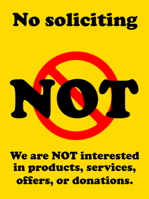 Custom Outdoor Safety Signs Multiple Sizes Not Interested