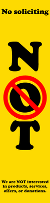 Custom Outdoor Safety Signs Multiple Sizes Not Interested