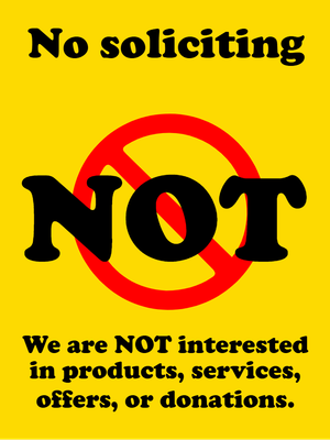 Custom Outdoor Safety Signs Multiple Sizes Not Interested