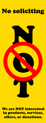 Custom Outdoor Safety Signs Multiple Sizes Not Interested