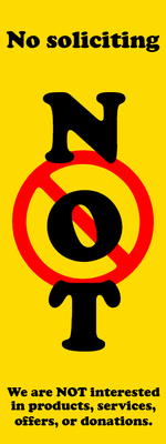 Custom Outdoor Safety Signs Multiple Sizes Not Interested