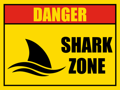 Custom Outdoor Safety Signs Multiple Sizes Shark Zone