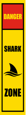 Custom Outdoor Safety Signs Multiple Sizes Shark Zone