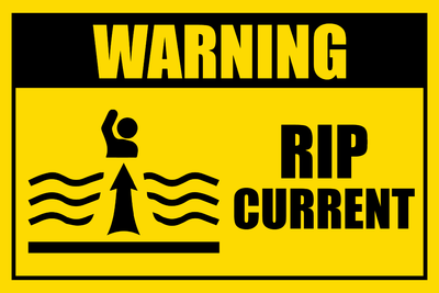 Custom Outdoor Safety Signs Multiple Sizes Warning Rip Current