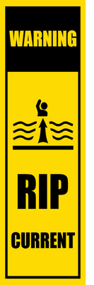 Custom Outdoor Safety Signs Multiple Sizes Warning Rip Current