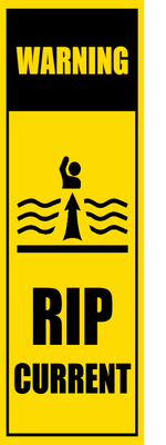 Custom Outdoor Safety Signs Multiple Sizes Warning Rip Current