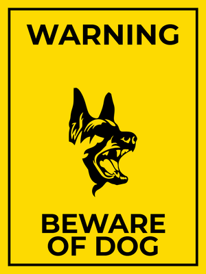 Custom Outdoor Safety Signs Multiple Sizes Beware of Dog