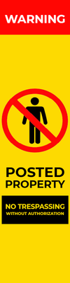 Custom Outdoor Safety Signs Multiple Sizes Posted Property