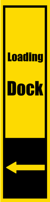 Custom Outdoor Safety Signs Multiple Sizes Loading Dock  1