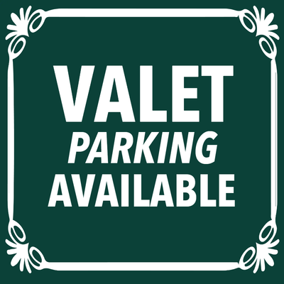 Custom Outdoor Yard Signs Multiple Sizes Valet Parking Available