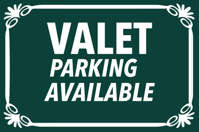 Custom Outdoor Yard Signs Multiple Sizes Valet Parking Available