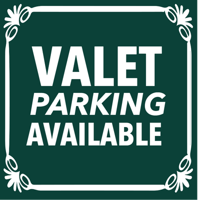 Custom Outdoor Yard Signs Multiple Sizes Valet Parking Available