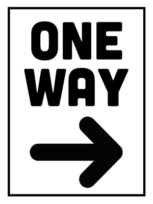 Custom Outdoor Yard Signs Multiple Sizes One Way
