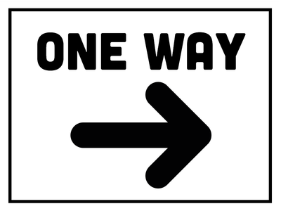 Custom Outdoor Yard Signs Multiple Sizes One Way
