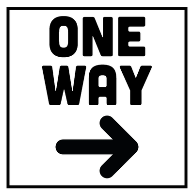 Custom Outdoor Yard Signs Multiple Sizes One Way