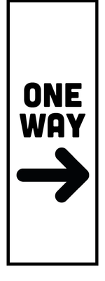 Custom Outdoor Yard Signs Multiple Sizes One Way