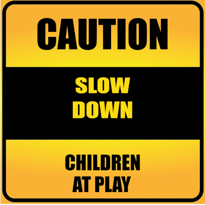 Custom Outdoor Yard Signs Multiple Sizes Caution Slow Down