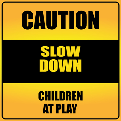 Custom Outdoor Yard Signs Multiple Sizes Caution Slow Down