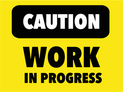 Custom Outdoor Yard Signs Multiple Sizes Work In Progress