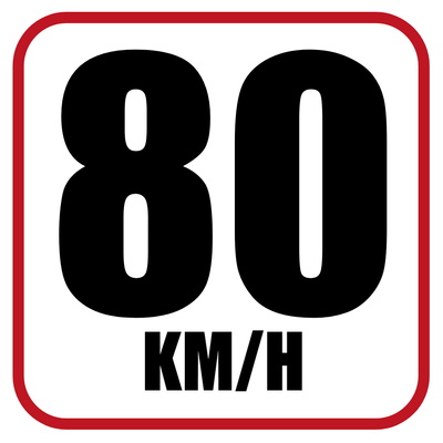 Custom Outdoor Yard Signs Multiple Sizes Speed Limit 80 KM/hr