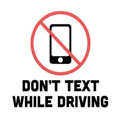 Custom Outdoor Yard Signs Multiple Sizes Dont Text and Drive