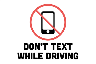 Custom Outdoor Yard Signs Multiple Sizes Dont Text and Drive