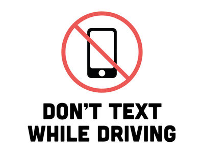 Custom Outdoor Yard Signs Multiple Sizes Dont Text and Drive